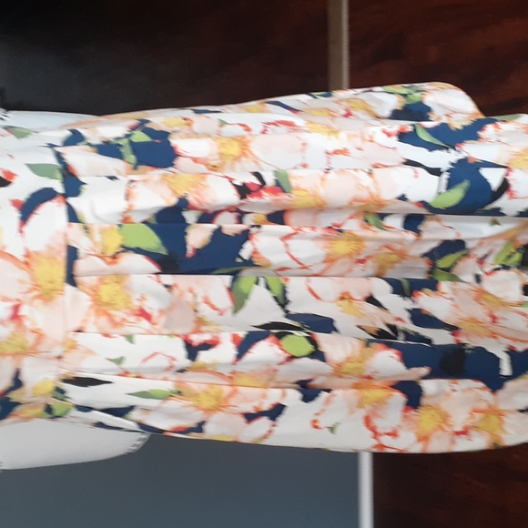 J.crew Cottagecore  fit and flare  floral vneck  dress size 8 - Picture 4 of 16